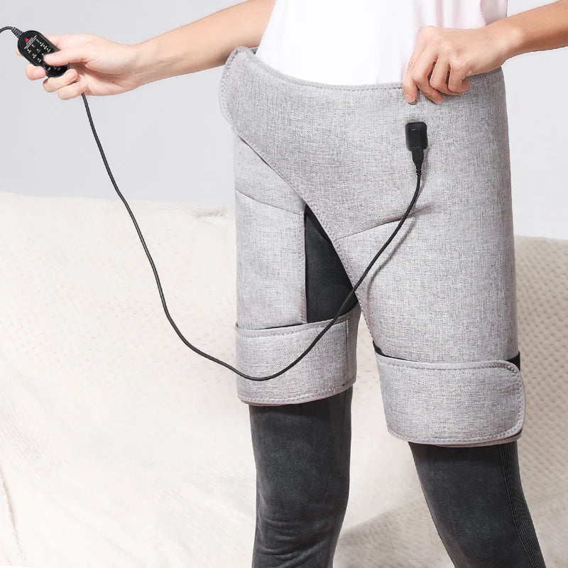 Red Light Hip Heating Support Electric Heated Massager Vibration Thigh Buttock Muscle Relaxation Relief Pain Helpful for Sleep