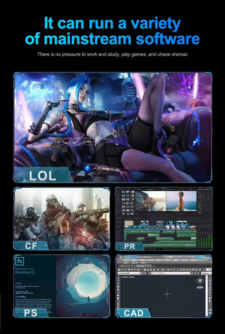 Boost productivity and gaming with this Windows 11 laptop featuring an Intel Core i7-6500U processor, 16GB RAM, and a spacious 1TB SSD. Equipped with fingerprint unlock for secure access, perfect for office, study, and gaming needs!