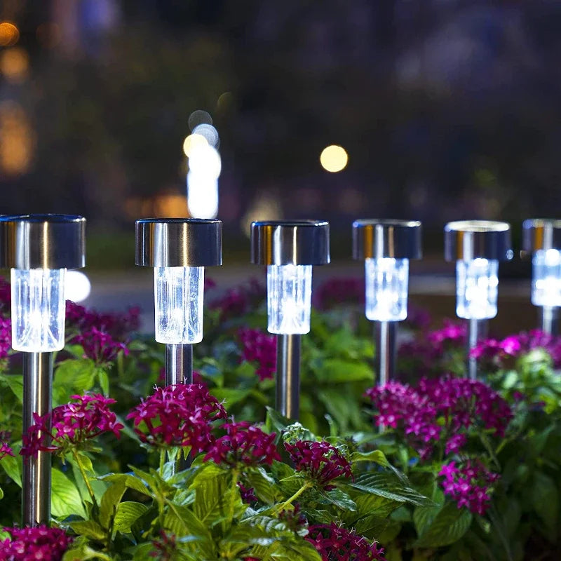 Outdoor Solar Lights Garden Lights Solar Powered Lamp Lantern Waterproof Landscape Lighting Pathway Yard Lawn Garden Decoration
