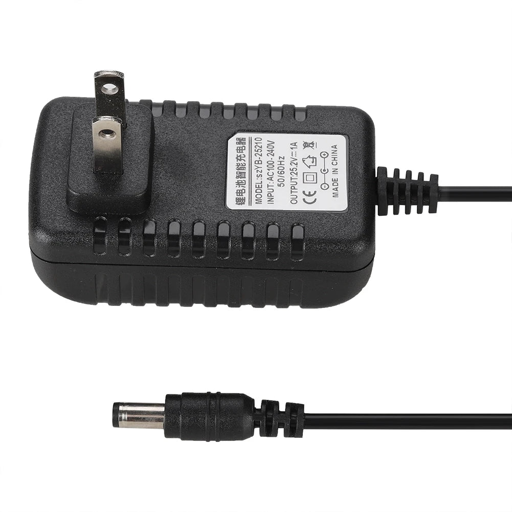 25.2V 1A Li Ion Charger Adapter Input with Multi Protections 100-240V