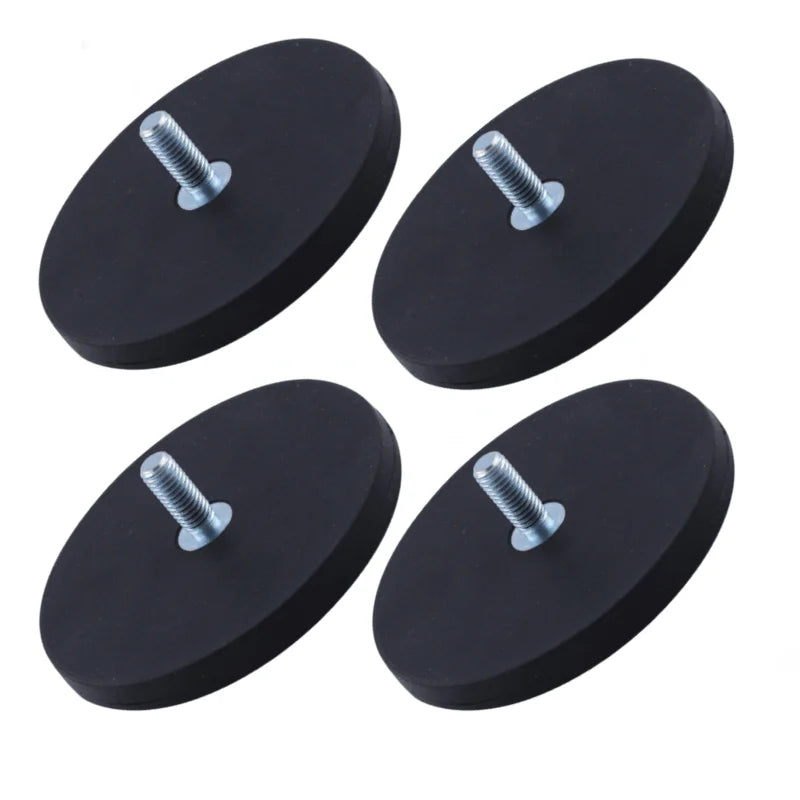 10/4/2PCS 88mm M8 Bolt Magnetic Base Mount Bracket Clamp LED Work Light Bar Holder SUV Offroad