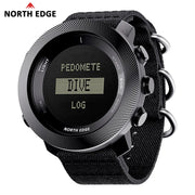Outdoor Sports Smartwatch with Free Diving Altitude Air Pressure Compass World Time Waterproof 100 Meters