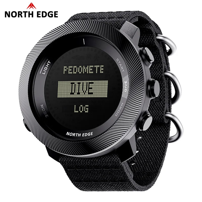 Outdoor Sports Smartwatch with Free Diving Altitude Air Pressure Compass World Time Waterproof 100 Meters
