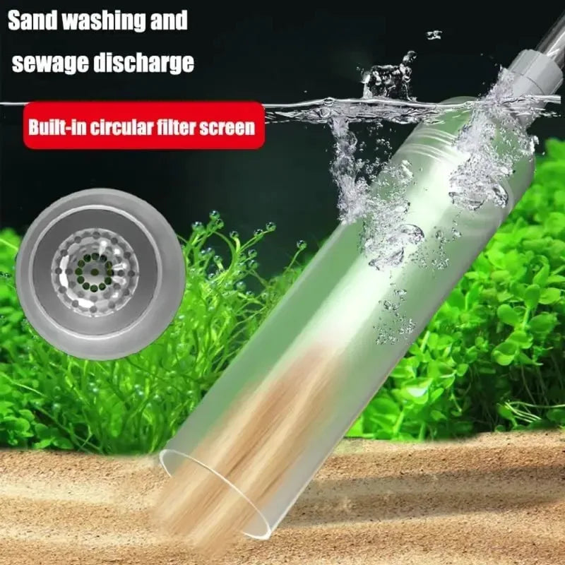 New Fish Tank Water Changer, Sand Washer, Water Pump, Fish Tank Water Absorber, Siphon Pipe, Manual Water Changer, Toilet