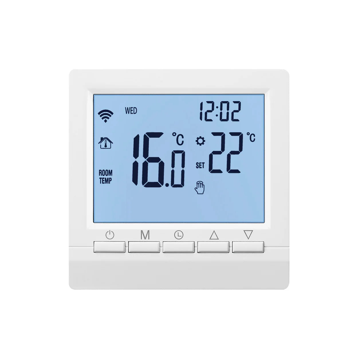 Take control of your home’s warmth with this digital thermostat—battery-powered and programmable for precise heating temperature management with your gas boiler!
