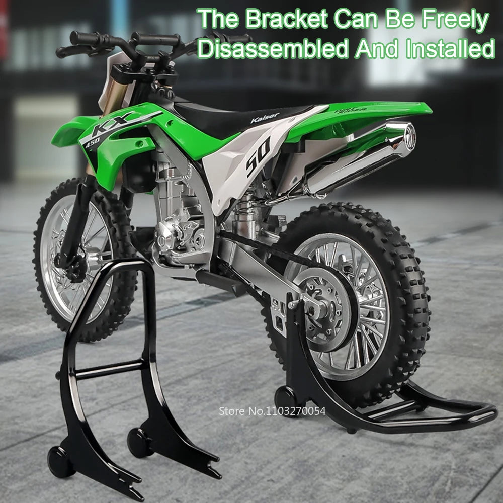 1:12 Kawasaki KX450 NINJA 400 Alloy Diecast Motorcycle Model Toys Car Front Wheel Linkage Shock Absorption Motorbike Child Gifts
