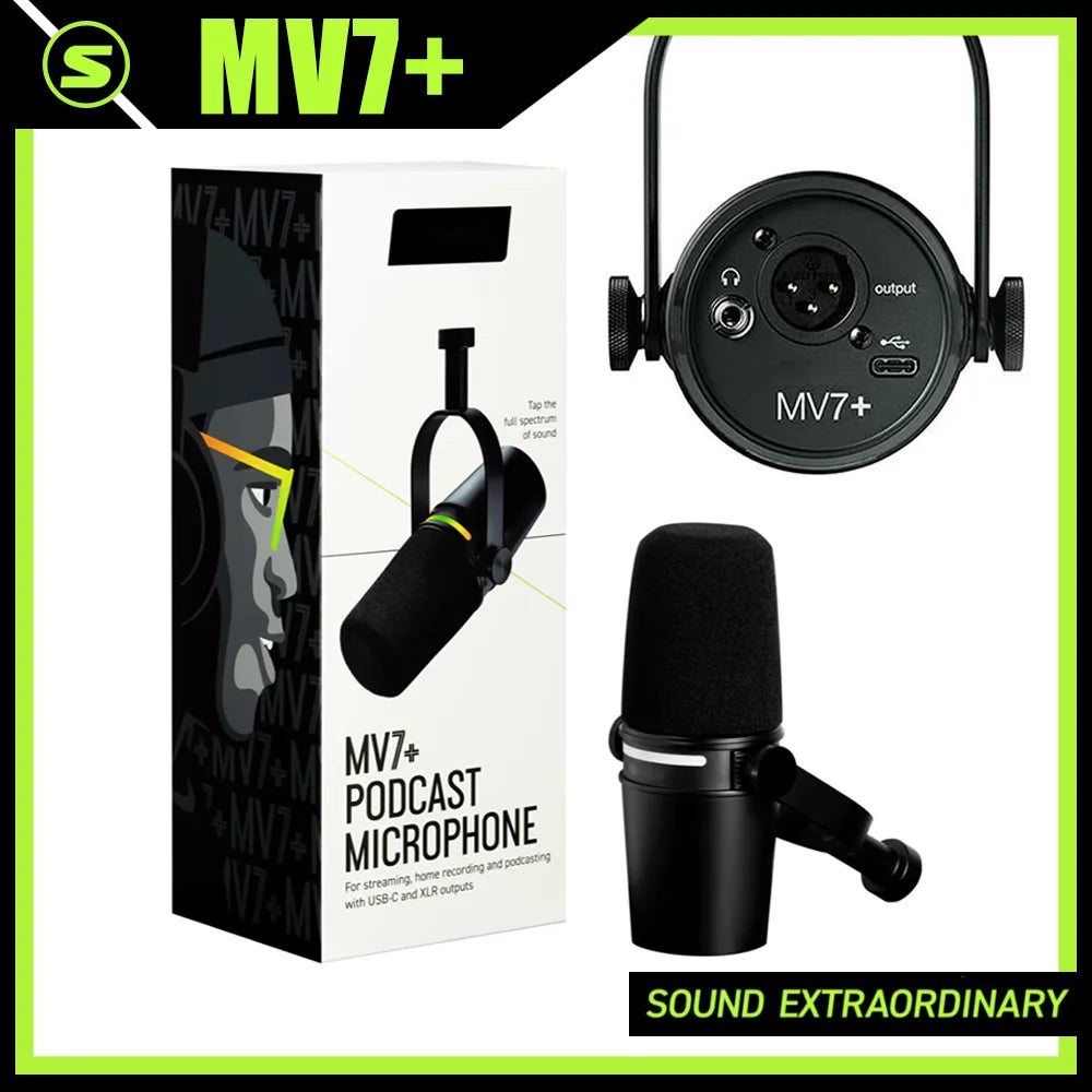 Elevate your audio with this professional dynamic microphone designed for podcasts—delivering crystal-clear, studio-quality sound for professionals!