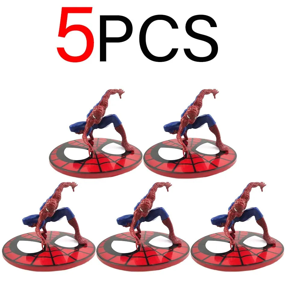 New Hot Marvels Comics IronMans Spidermans Venoms Handmade Model PVC Material Animations Decoration Children's Birthday Gifts