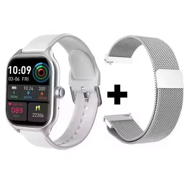 Stay connected and stylish with this versatile smartwatch compatible with both Android and iOS devices!