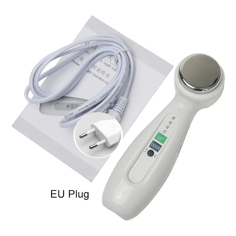 1Mhz 3Mhz Electric Ultrasonic Face Cleanser Massager 7 Colors Photon Sonic Lifting Facial Skin Care Anti Aging Wrinkle Removal