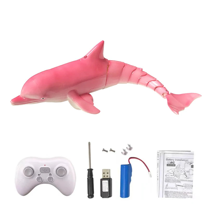 RC Shark Remote Control whale Spray Water Kids robot toy Radio Controlled Boats swimming pool Toys for boys Children Kid