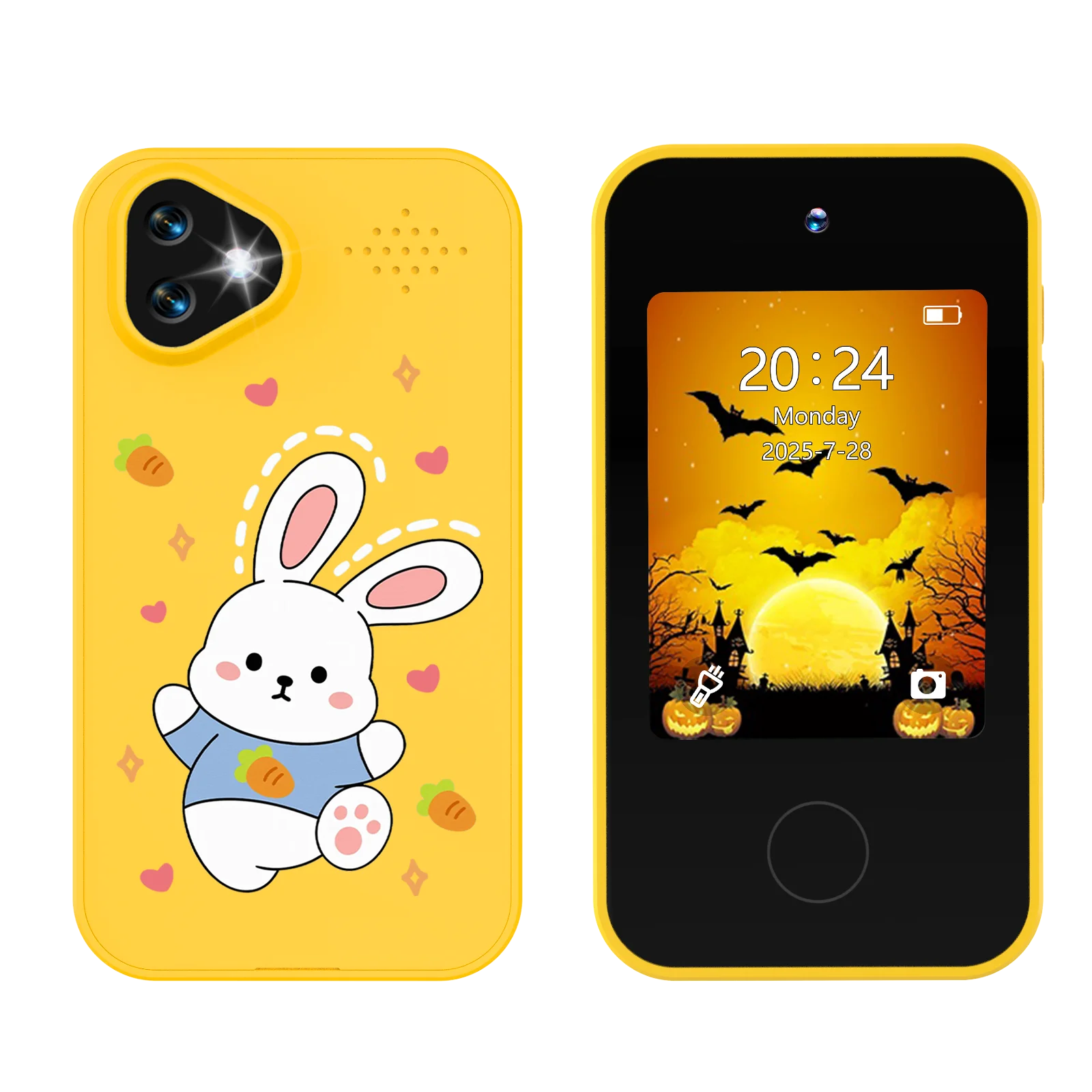 Kids Smart Phone Toy with Dual Camera Educational Games Music Player Safe Mode Best Birthday Gift HD 1080P Kids Camera Toys