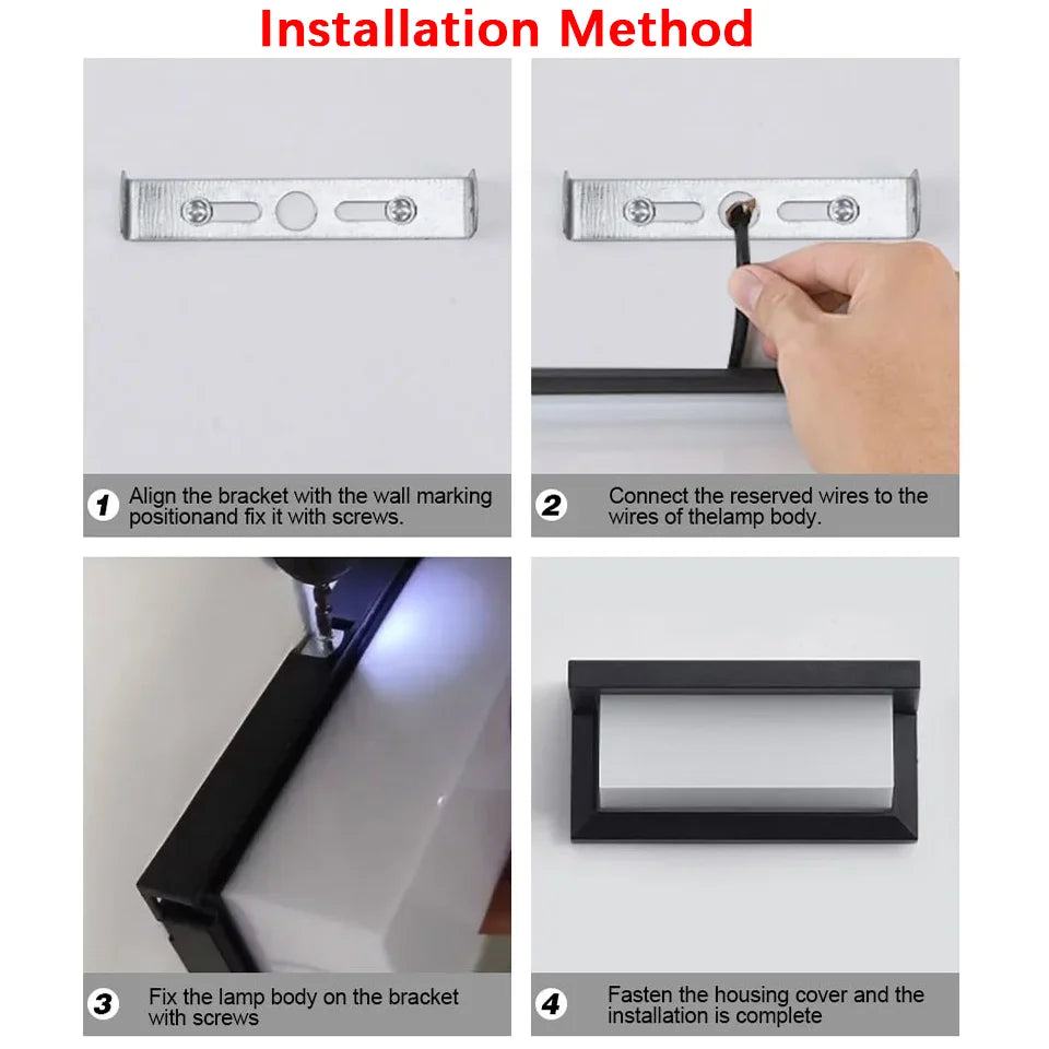 LED Outdoor Wall Light Waterproof outdoor led light Radar Motion Sensor outdoor lamp for Balcony garden lights outdoor lighting