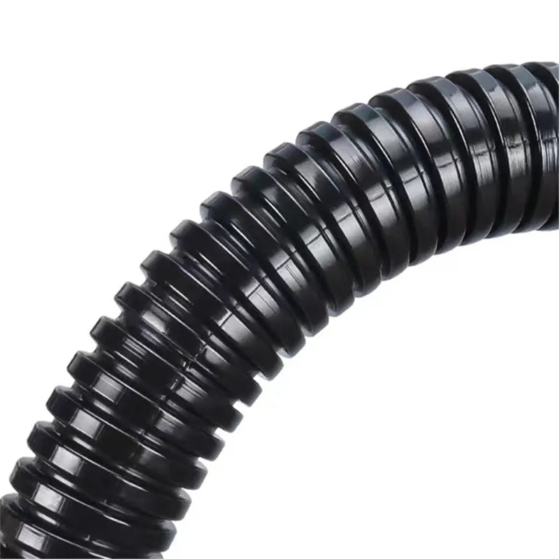 Keep your cables safe and organized with this insulated corrugated plastic pipe—ideal as a protective sleeve and threading hose for wires!