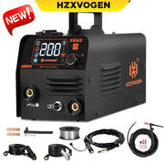 HZXVOGEN 3 IN 1 MIG/TIG/MMA Semi-Automatic Welding Machine HVM200 Inverter Welder Synergy Tool Non Gas MIG Welder For Gasless Iron Soldering 220V