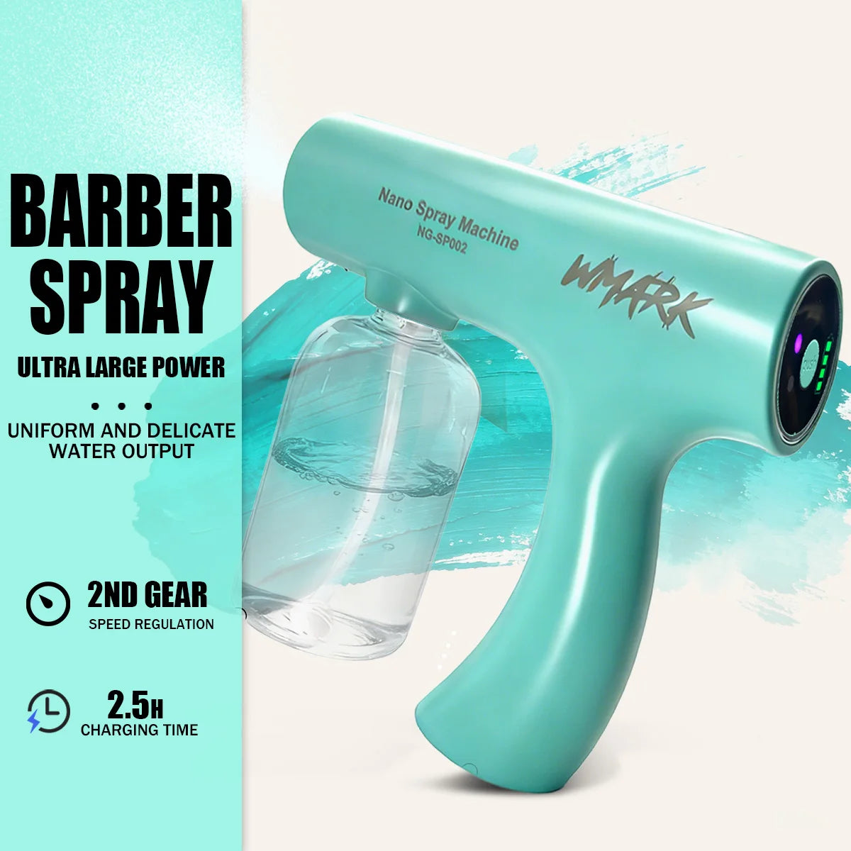 WMARK Hair Trimmers 5 in 1 Barber KIT Professional Shaver Hair Dryer and Spray Bottle Gift Box Trimmer NG-8637 NG-8613 NG-TB001