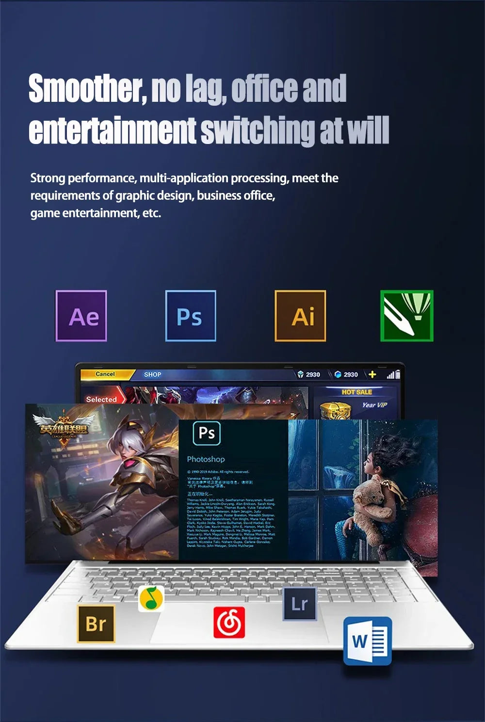 2025 Laptop 15.6 Inch 32GB Ram DDR4 2048GB SSD Windows 11 Notebook Pc Gamer Intel N5095 Office Computer WIFI Backlit Fingerprint