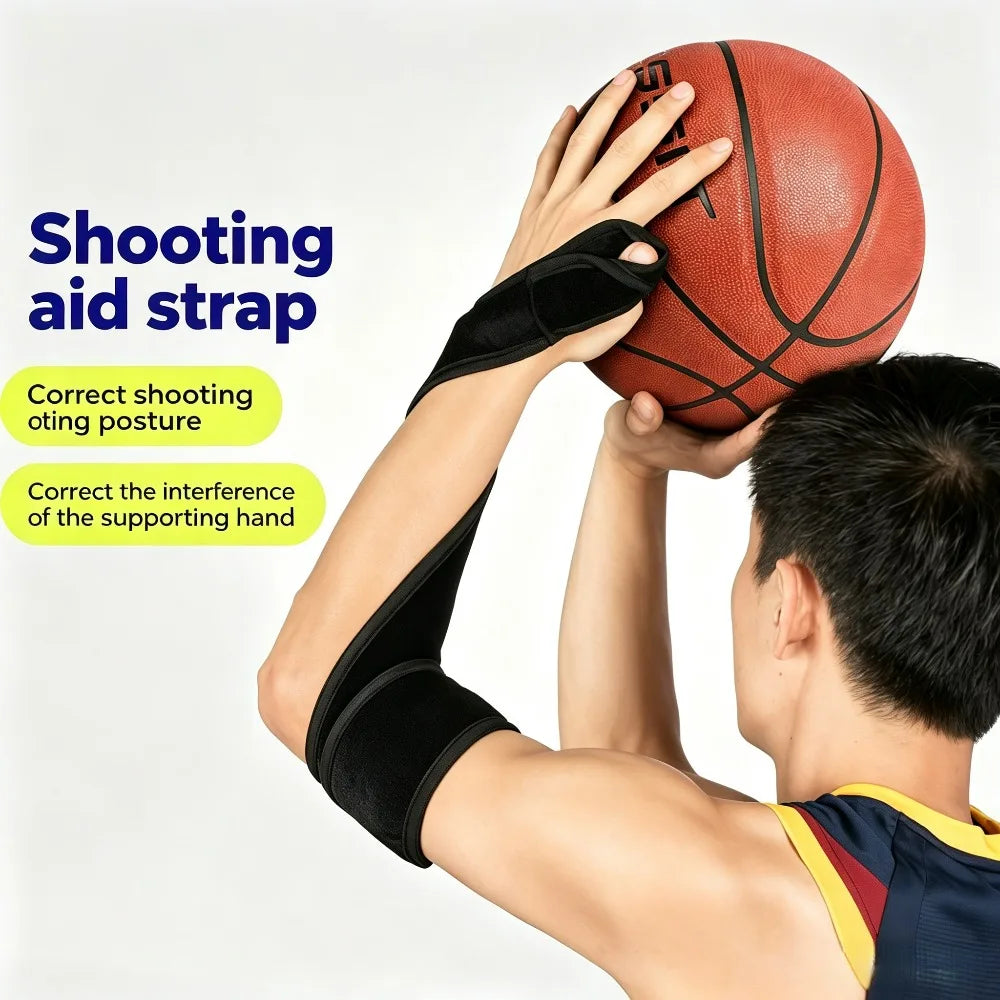 1/2Pcs Basketball Shot Trainer Straps, Adjustable Finger Sleeve Shooting Posture Corrector for Hand Form Correction