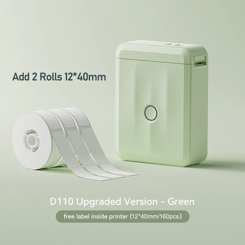 Niimbot D110M Label Thermal Self-Adhesived Printer Wireless Bluetooth Mini Portable Printer D110 Updated Version Sticker Maker