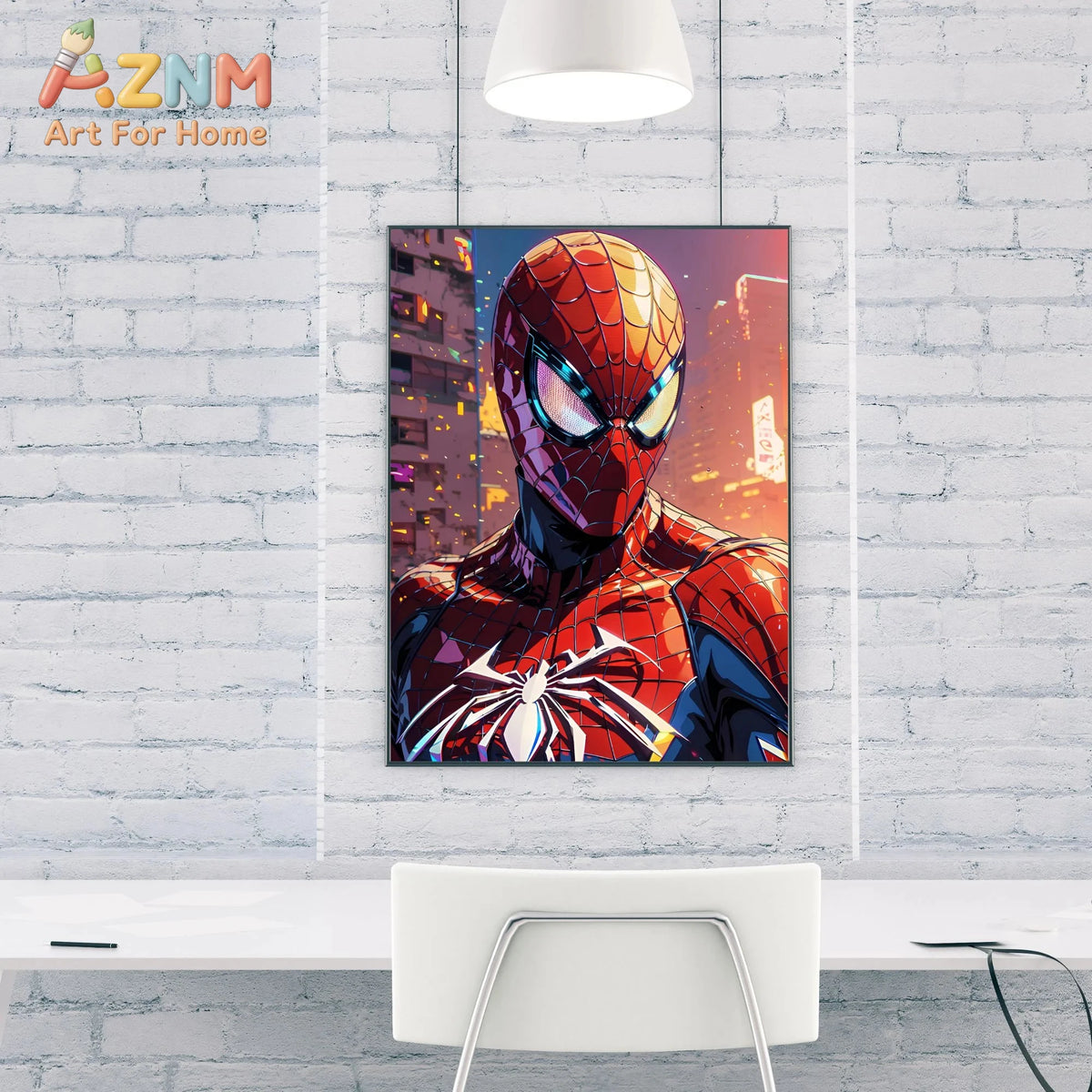Spider-man Art Print, Superhero Wall Decor, Comic Book Poster