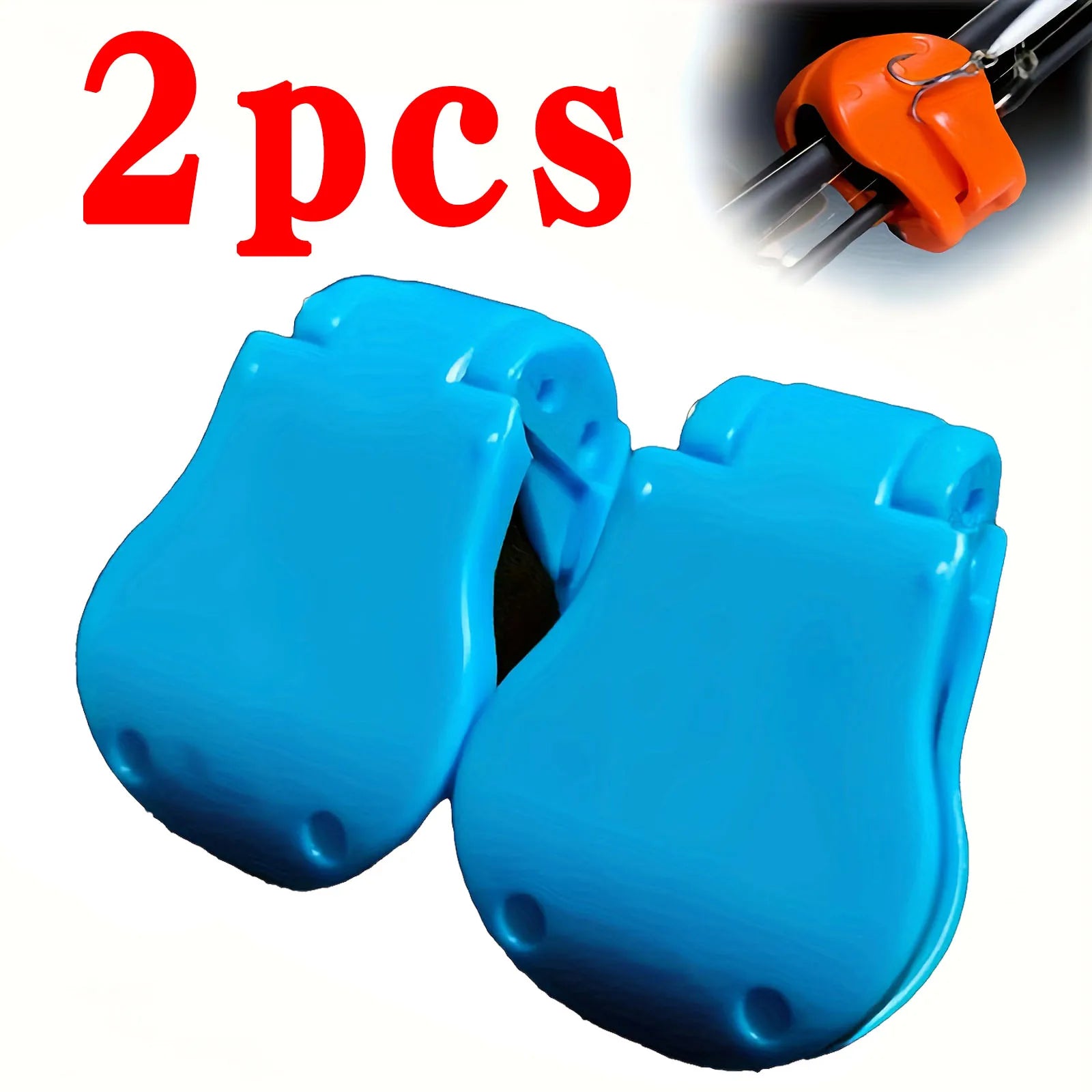 Portable Quick-Attach Fishing Rod Clip - Tool-Free 1-Hand Holder For 2-Piece Freshwater Rods, Secure Grip Tackle Organizer