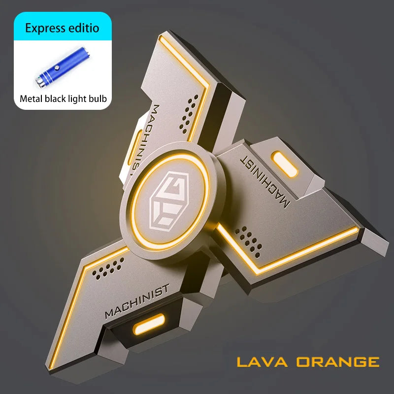 User Stress Anxiety ADHD Relief Figets Toy Fidget Spinner Metal Alloy Gyro Luminous Hand Stress Relief Toy Boy Adults Gifts