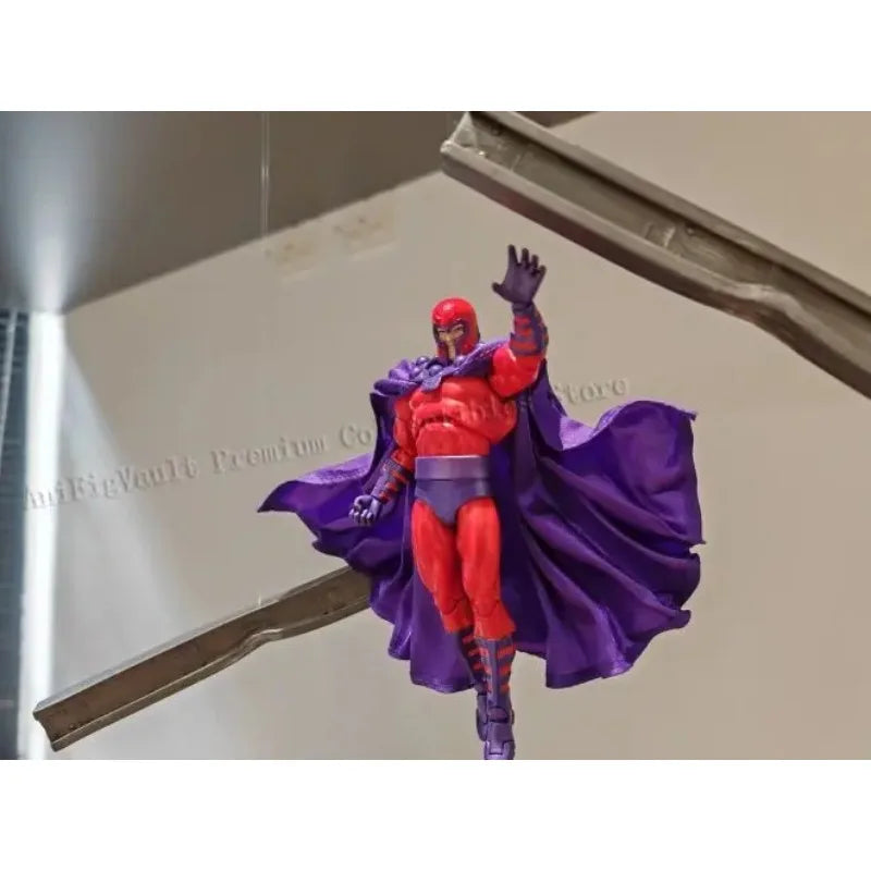 Mafex Anime Figures X-Men Magneto Figure Toy 3 Heads Action Figure Boys Collection Model Desk Decorat Ornament Gift Toy