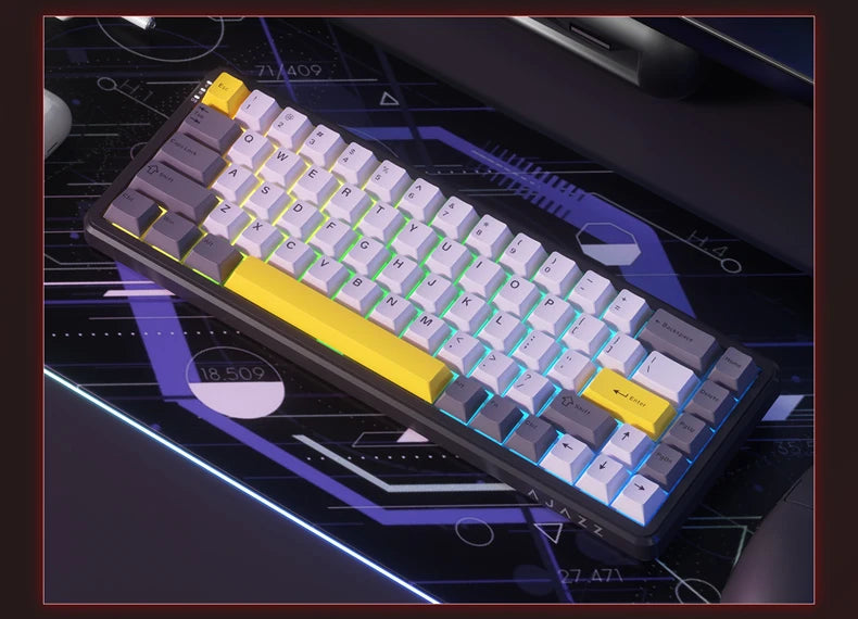 AJAZZ AK680 MAX Magnetic Switch Mechanical Keyboard 60% Rapid Trigger 0.01mm 8K/1K Return 68 keys Wired/Wireless Gaming Keybaord