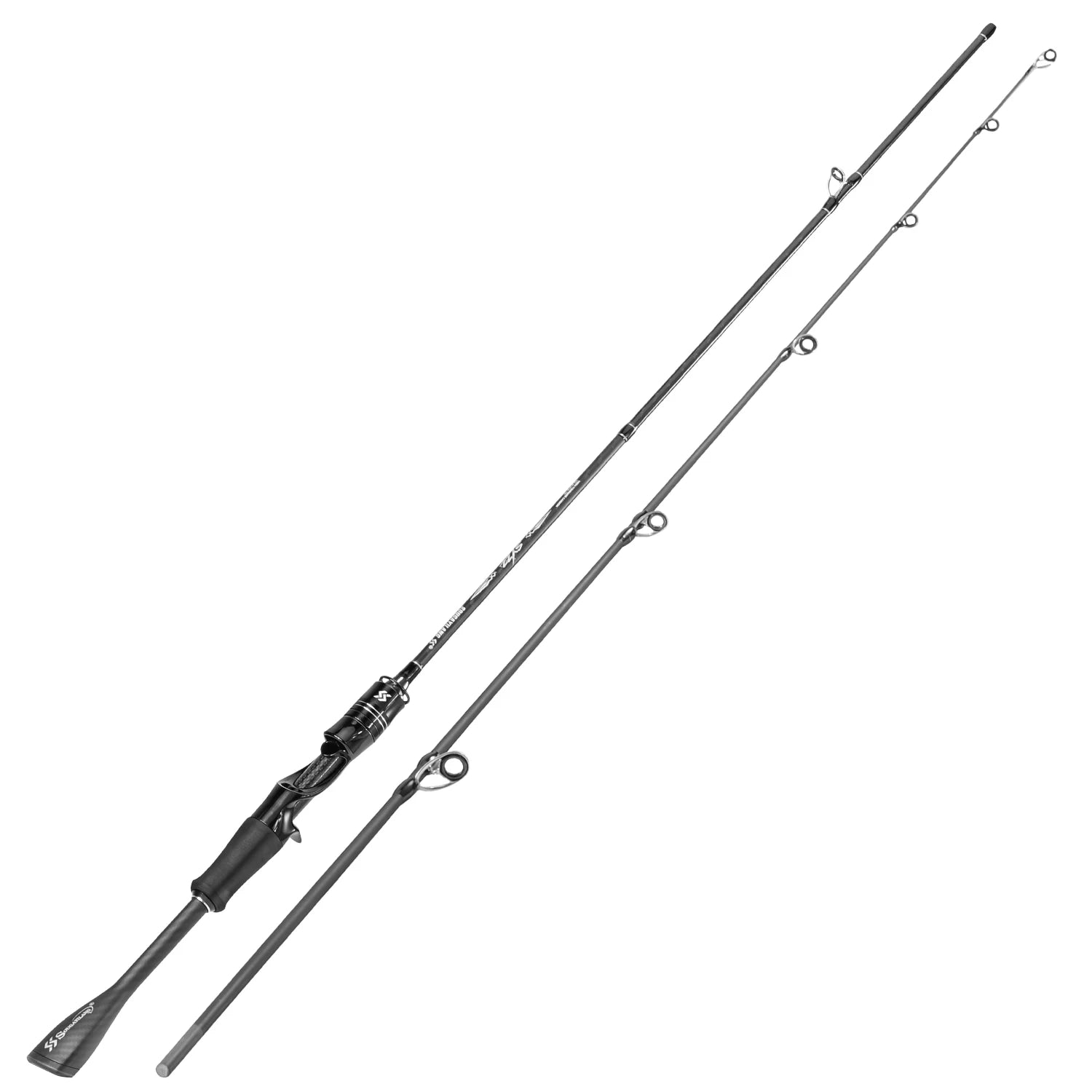 Sougayilang 1.8m 6ft Carbon Fishing Rod Solid Tip Spinning Casting Rod 10-25g Lure 8-25lb Line Bass Trout Freshwater Pole
