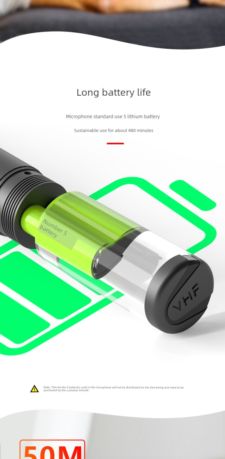 Wireless Microphone U Band Rod Stereo Handheld Microphone Outdoor Square Dance Power Amplifier, Speaker Singing Universal Headset