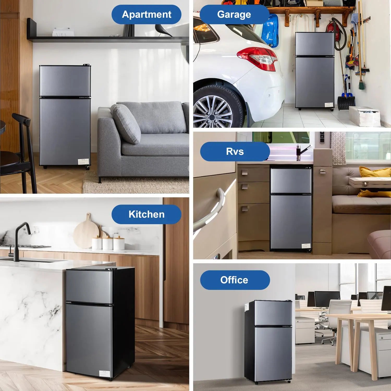 Mini Fridge with Freezer
