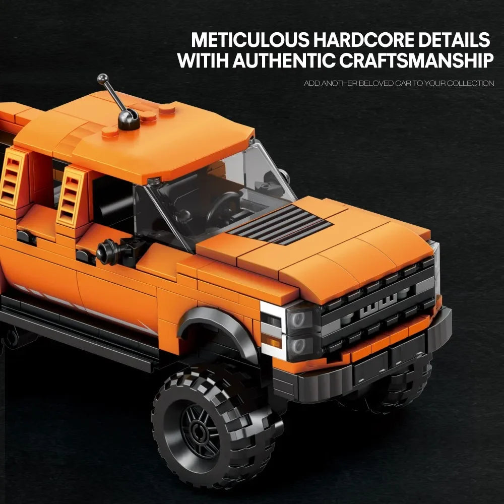 423PCS Pickup Truck Building Blocks City Freight Car Model Bricks Desktop Decoration Educational DIY Toys For Kids Holiday Gifts