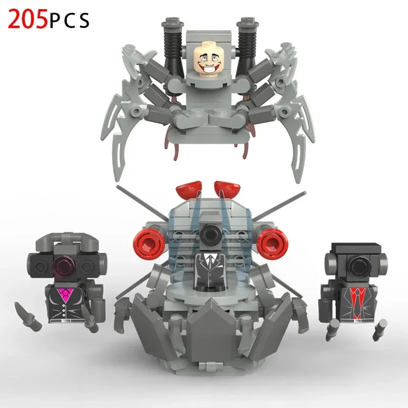 Moc Skibidi Toilet Action Figures Model Building Blocks Camerman Titan Speakerman Surveillance Man TVMan Boys Toys For Kids Gift