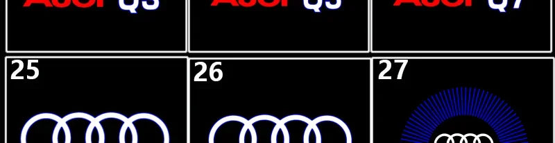 For Audi A4 A6L A5 A6 A8L Q8 Q3 Q4 Q5L Q7 RS ABT RS S7 S5 S6 Quattro Led Car Door Welcome Light Ghost Shadow Projector Logo Lamp