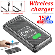 Experience hassle-free charging with this intelligent wireless charger featuring automatic sensing—perfectly compatible with Android devices for use at home or in the car!