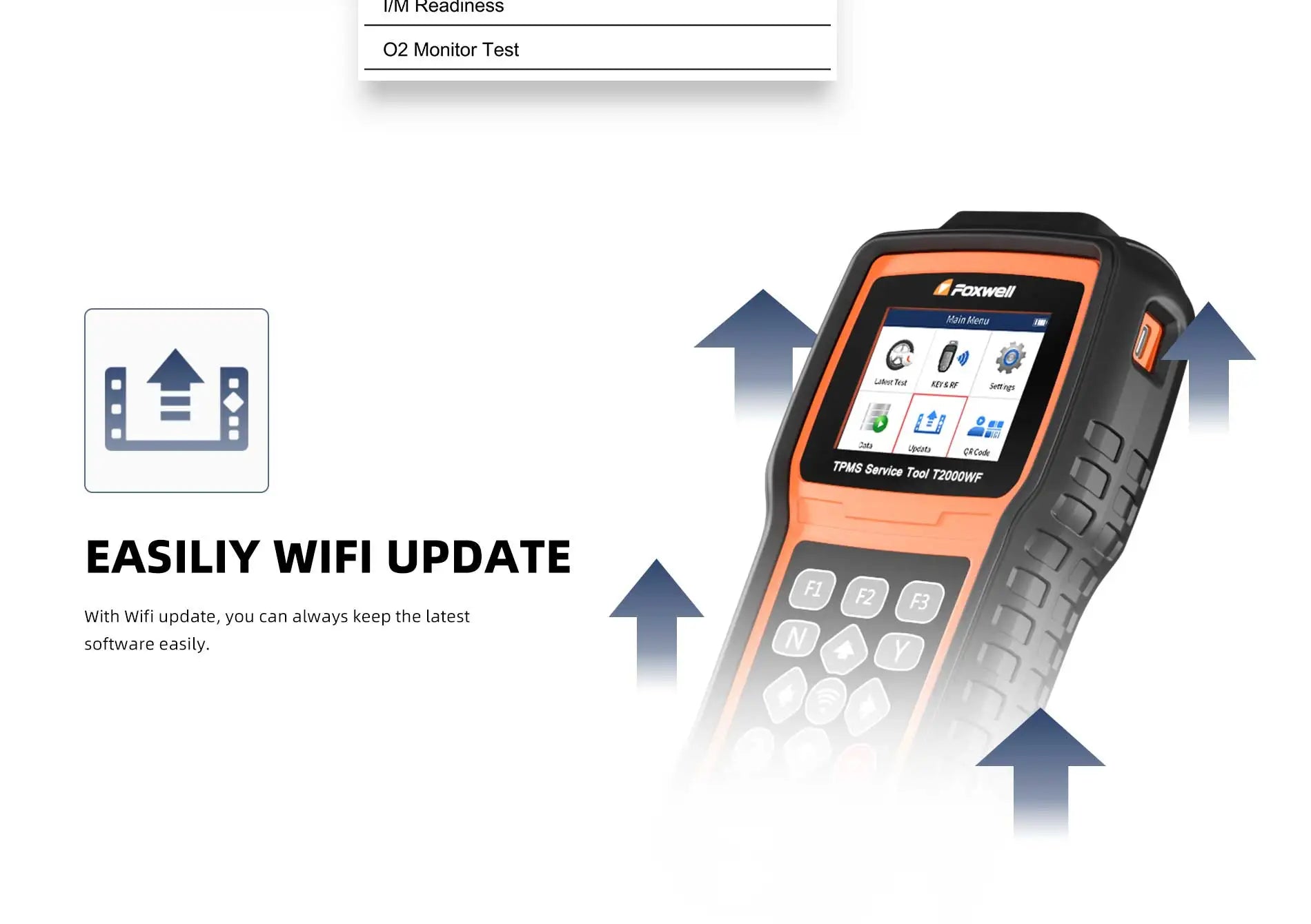 FOXWELL T2000 WF TPMS Diagnostic Tool for Car Tire Pressure Monitor System Programming Diagnosis Sensors Program PK T2000 pro