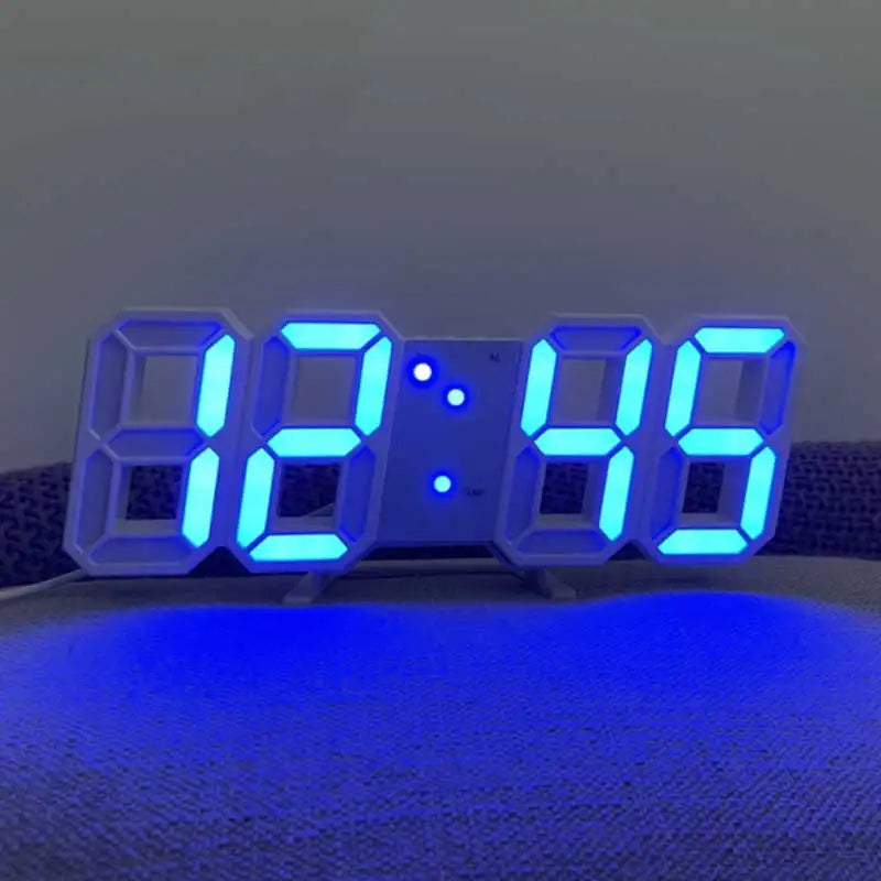Simple Fashion Electronic Clock 3D Luminous Digital Clock Voice-activated Silent Alarm Clock Creative Desktop Clock