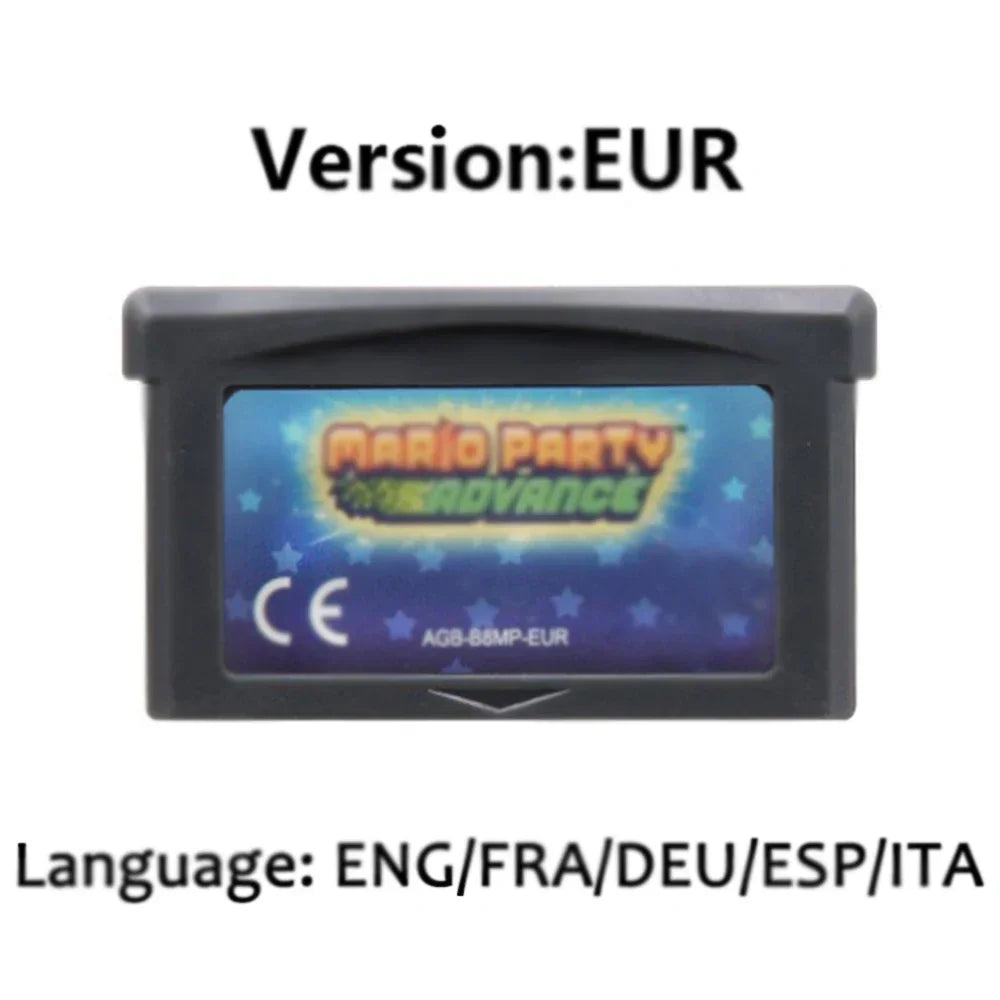 Mario GBA Games cards EUR USA Version