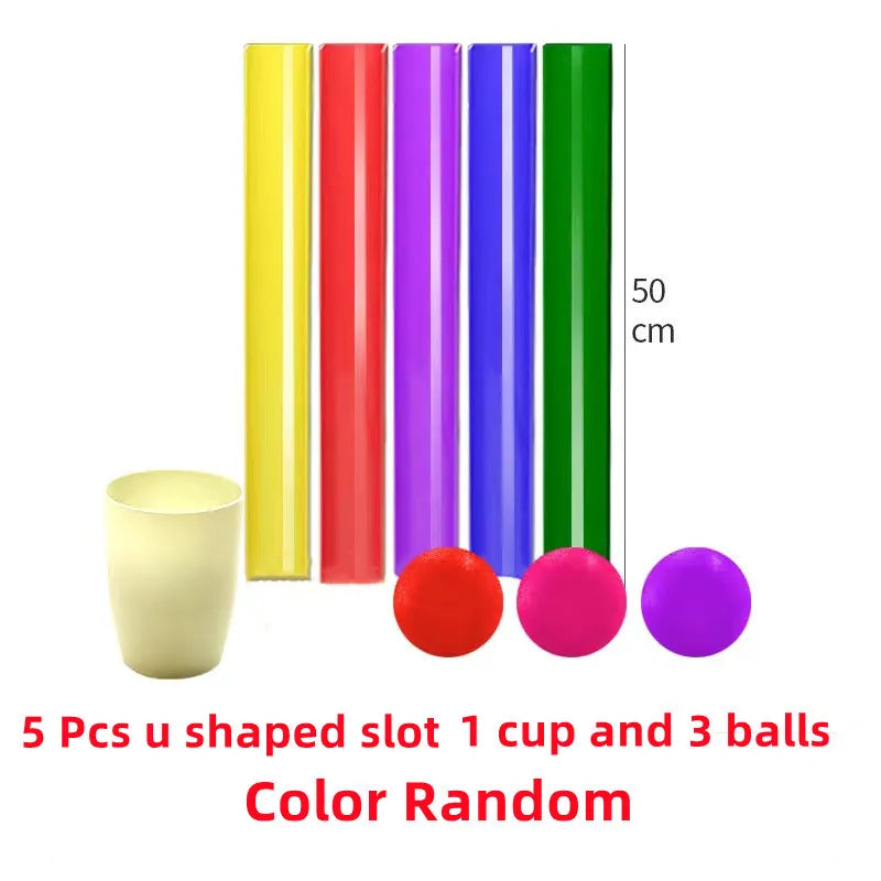 Pipeline Rolling Ball Challenge Adult Team Building Children's Sensory Integration Training Toys Ball Sports Party Outdoor Toys
