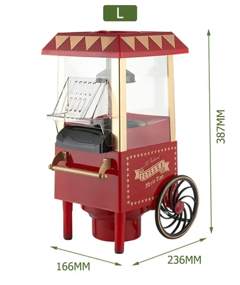 Make popcorn effortlessly at home with this fully automatic electric popcorn maker—enjoy the experience of freshly popped corn anytime!