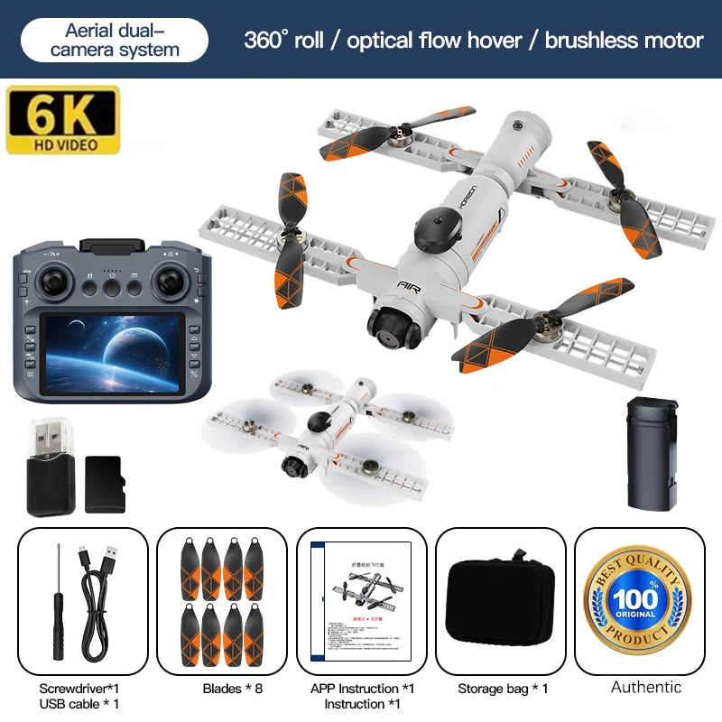 8K HD Dual Camera GPS Obstacle Avoidance 2026 E88 Plus Mini Foldable Drones Brushless Motor RC Quadcopter Toys Gifts For Xiaomi