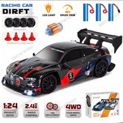 1:24 High Speed RC Drift Vehicle Cars Mustang 4WD Remote Control Racing Car Gift Competition Race Car Boys Toy Replaceable Tire