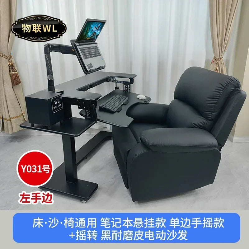 Computer desk bed notebook desktop computer desk bedside table lifting table lazy table cockpit suspension bracket