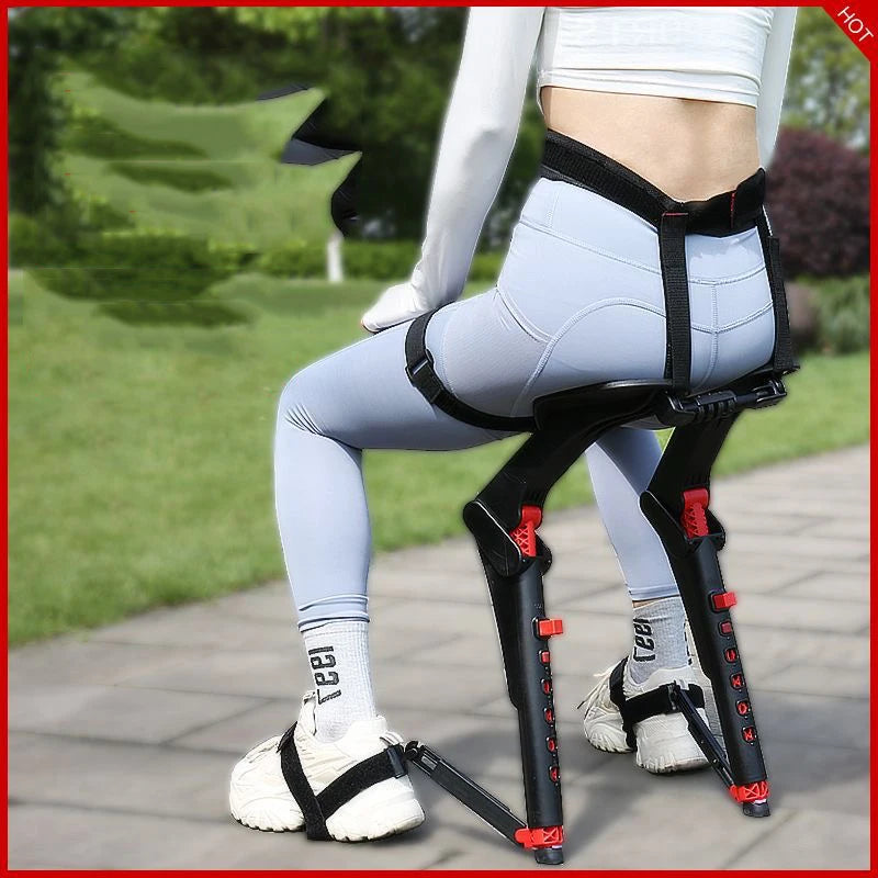 Adjustable Wearable Chair Lightweight Working Fishing Stool Outdoor Portable Chairs Standing Tool Height Integrated Support