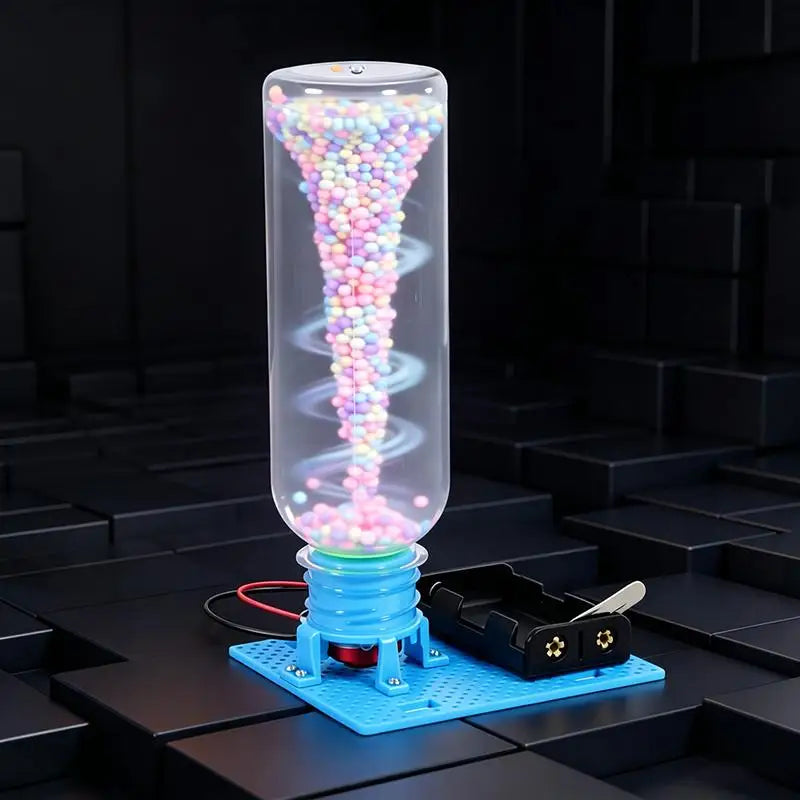 Electric Tornado Maker DIY STEM Kit Science Experiment Educational Model Desktop Decor Casual Learning Hobby Present