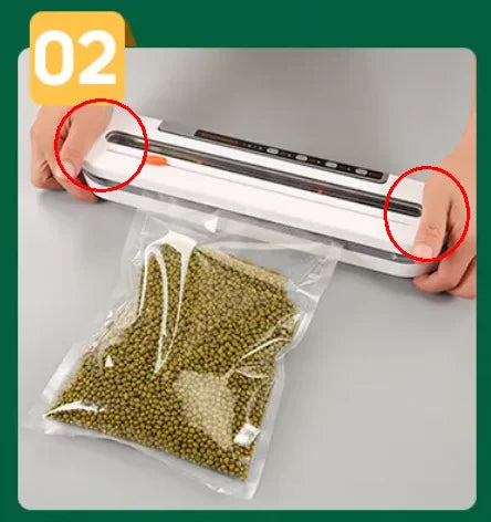 New Automatic 30cm Vacuum packaging machine Food Vacuum sealer for Dry wet soft powder Household food Storage Sealing machine