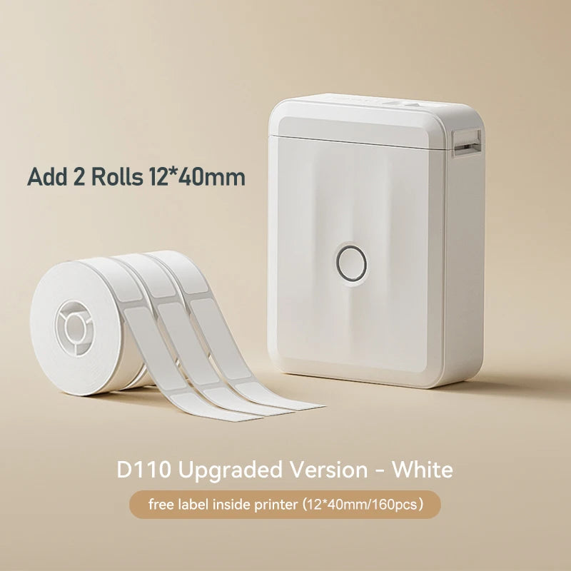 Niimbot D110M Label Thermal Self-Adhesived Printer Wireless Bluetooth Mini Portable Printer D110 Updated Version Sticker Maker