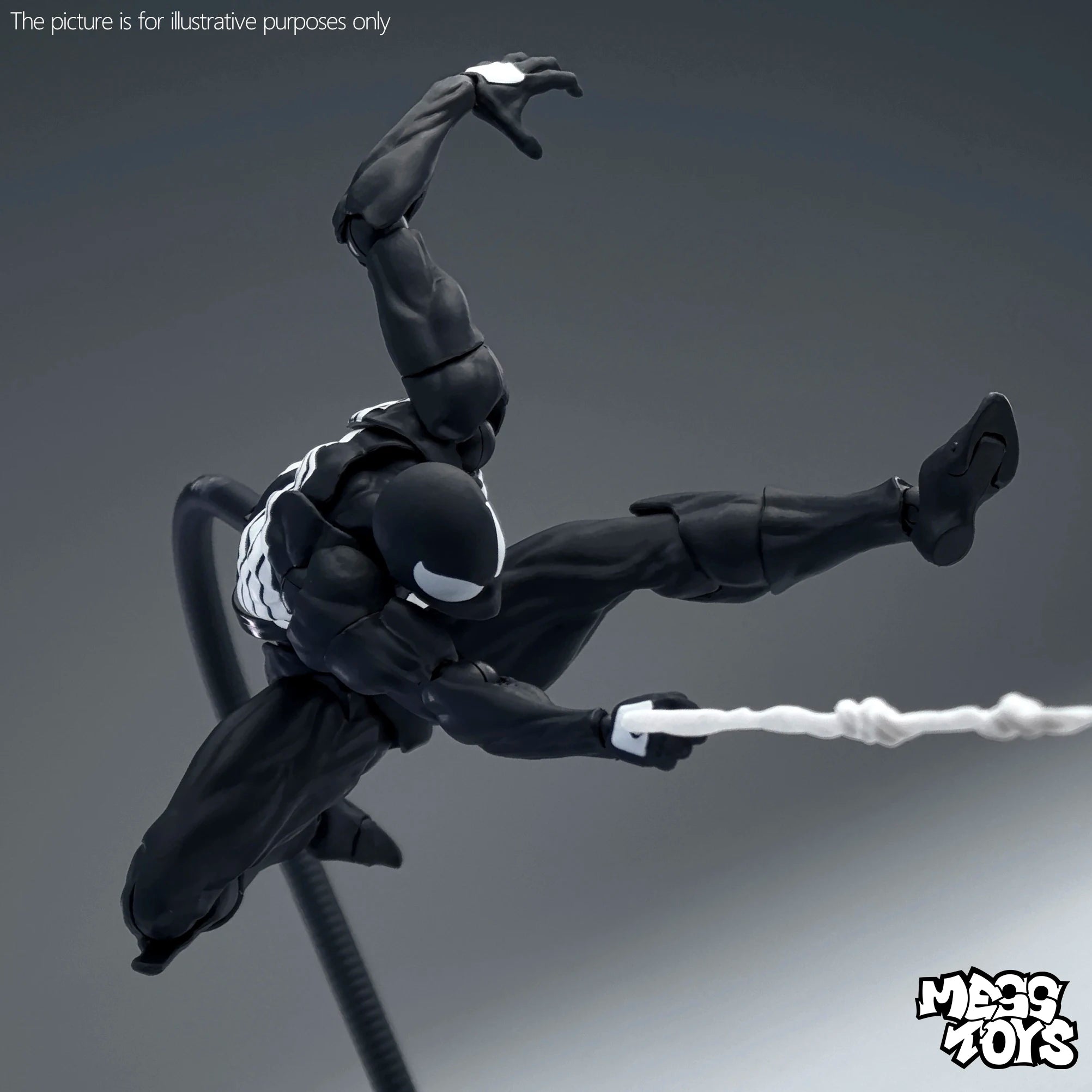 Mess Toys Spiderman Figure Black Suit Neighbor Symbiote MessToys Scarlet Neighbor Action Figure CT Toys Black Red Spider Man Toy
