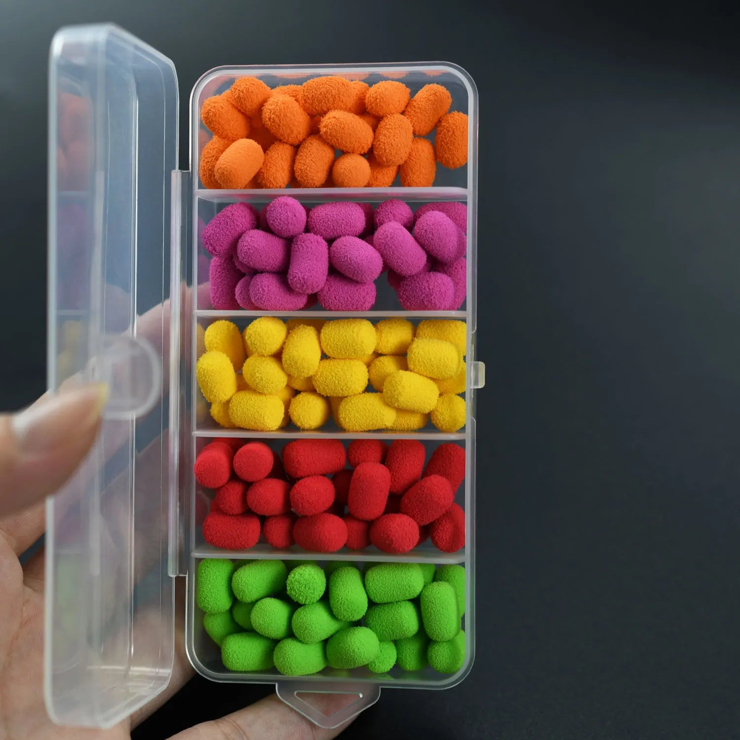 Two-Tone Floating Pop Up Foam Boilie Beads Buoyant Carp Fishing Lures Cylinder Bait For Freshwater Zig Rig Bottom Fishing