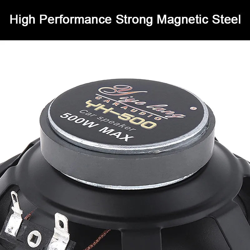 Car Audio Speaker 6 Inch 600W 2-Way Full Range Frequency Automotive Audio Loudspeaker Heavy Mid-bass Ultra-thin Modified Speaker
